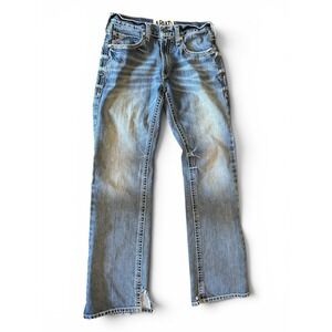 Ariat M6 Boot Jeans Men's 32x35 Distressed Medium Wash Western Cowboy